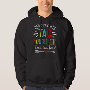 Veste À Capuche Chers parents Balise Vous êtes ça l'amour Enseigna