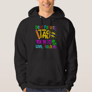 Veste À Capuche Chers parents Étiquette Vous êtes ça l'amour Ensei