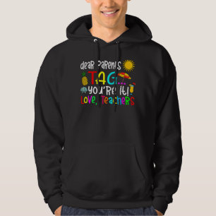 Veste À Capuche Chers parents Étiquette Vous êtes ça l'amour Ensei