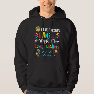 Veste À Capuche Chers parents Étiquette Vous êtes ça l'amour Ensei