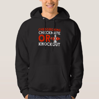 Veste À Capuche Chessboxing Checkmate Ou Knockout Chessboxing Ches