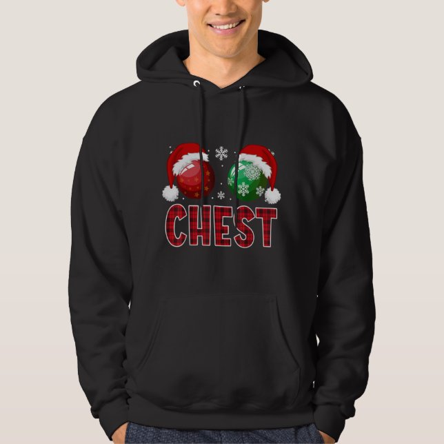 Veste À Capuche Chest Nuts Christmas Funny Matching Couple Chestnu (Devant)