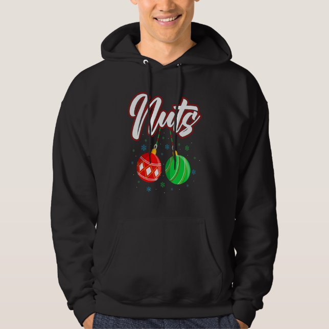 Veste À Capuche Chest Nuts Christmas T Shirt Funny Matching Couple (Devant)