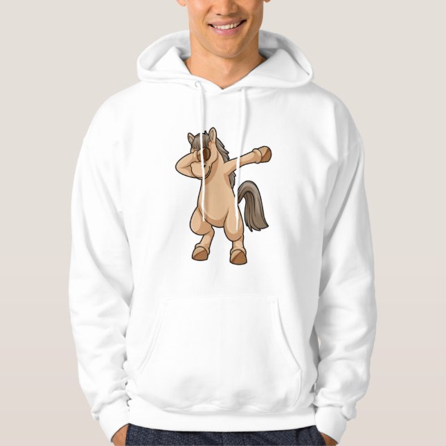 Veste À Capuche Cheval au Dab de danse Hip Hop (Devant)