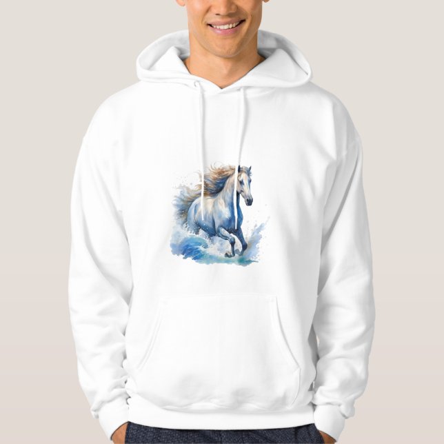 Veste À Capuche Cheval d'eau à capuchon ! (Devant)