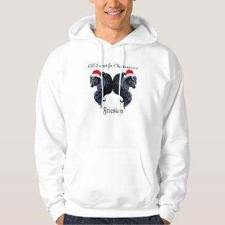 Veste À Capuche Cheval frison, beauté noire d'étalon
