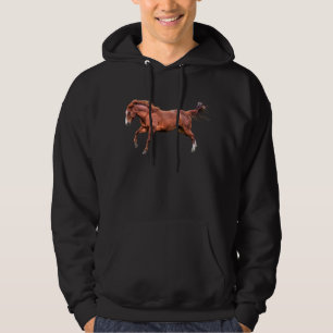 Veste À Capuche Cheval Red Dun Spiritué Coureur Cantering Jouer