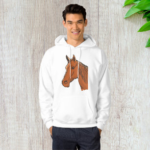 Veste À Capuche Cheval Tête Brown Animal de ferme
