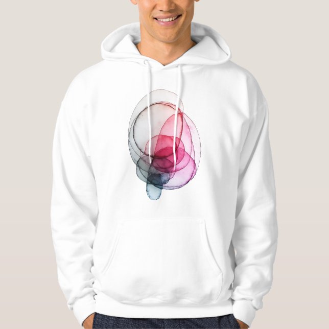 Veste À Capuche Chevauchement vibrant V02 (Devant)