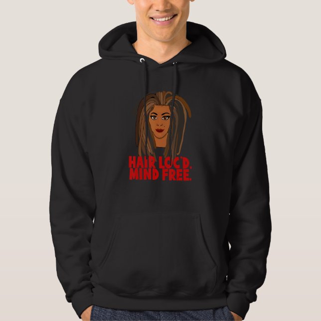 Veste À Capuche Cheveux Loc'd Esprit Libre Locs Dreadlocks Art (Devant)