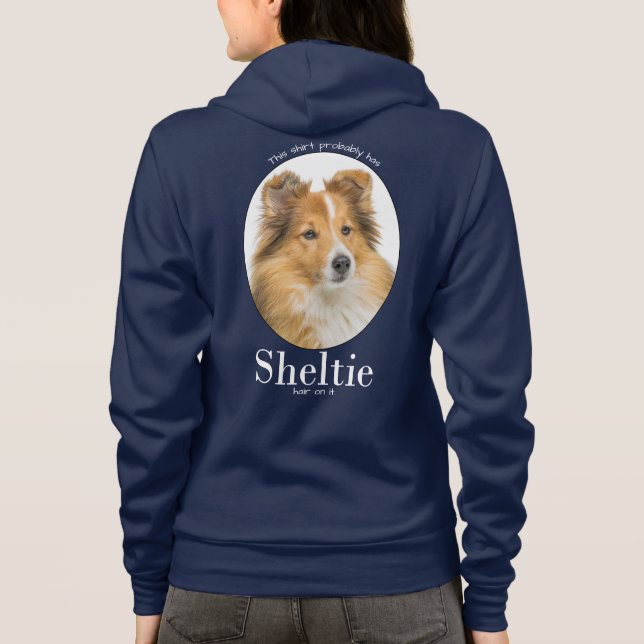 Veste À Capuche Cheveux Sheltie (Dos)