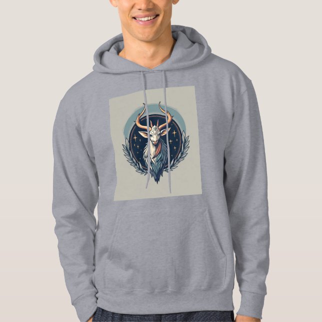 Veste À Capuche Chèvre de l'espoir : Inspirer T-shirt à thème de l (Devant)