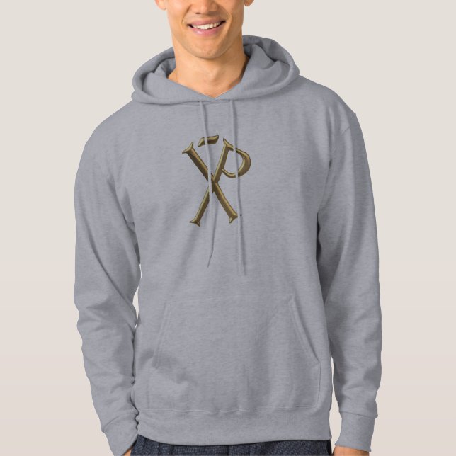 Veste À Capuche Chi-Rho 3 D D'Or (Devant)