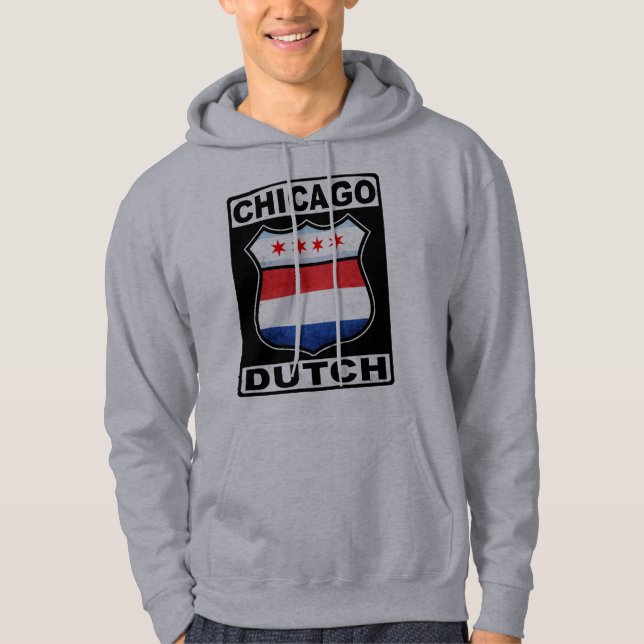 Veste À Capuche Chicago Hollandais - Bouclier américain (Devant)