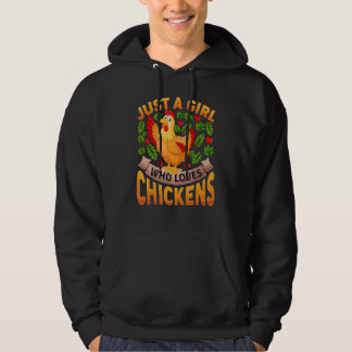 Veste À Capuche Chicken Bird Just A Girl Who Loves Chickens