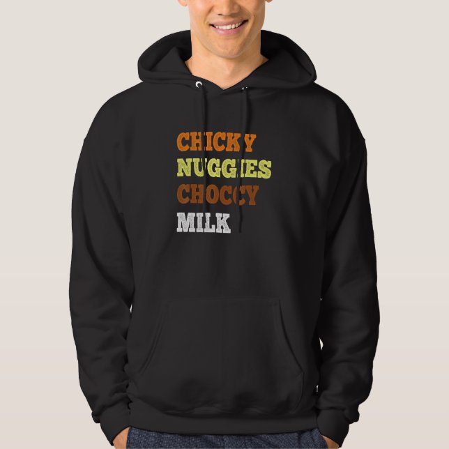 Veste À Capuche Chicky Nuggies Chocy Milk Chicken Nugget mème (Devant)