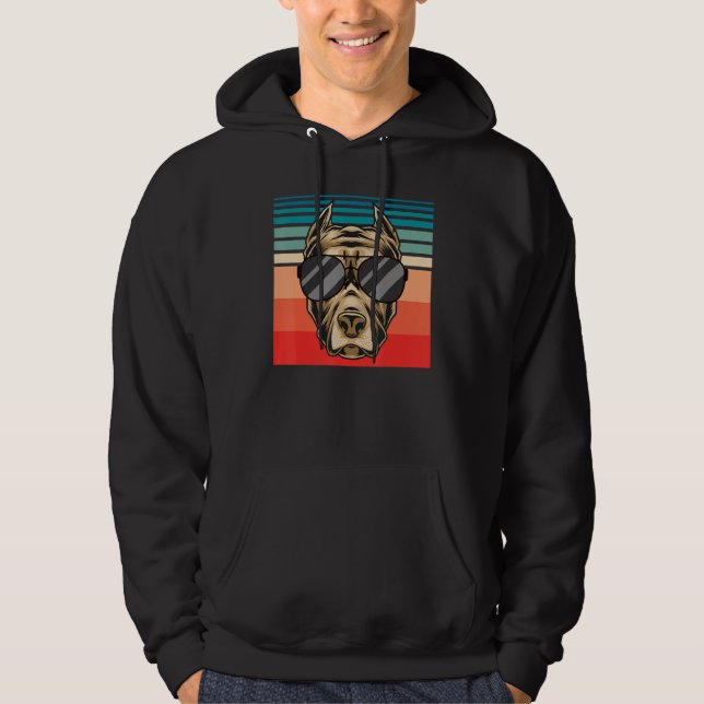 Veste À Capuche Chien animal de compagnie Pitbull (Devant)