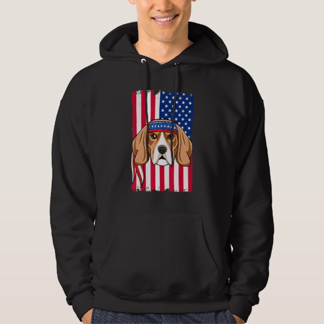 Veste À Capuche Chien Beagle 1 (Devant)
