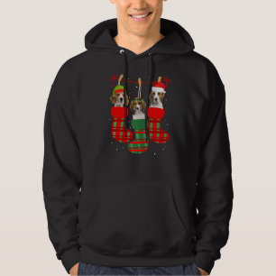 Veste À Capuche Chien Beagle Chaussettes de Noël Xmas Pyjama Chiot