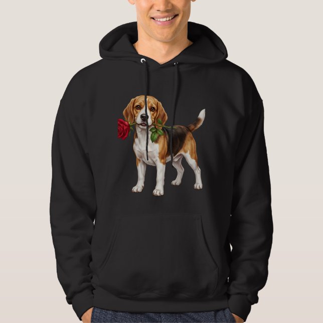 Veste À Capuche Chien Beagle Mignon (Devant)