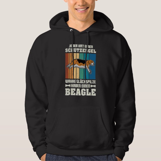 Veste À Capuche Chien beagle mignon pyjama de nuit 2 (Devant)