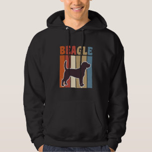 Veste À Capuche Chien Beagle Vintage Dessin Vectoriel à Rayures Ré