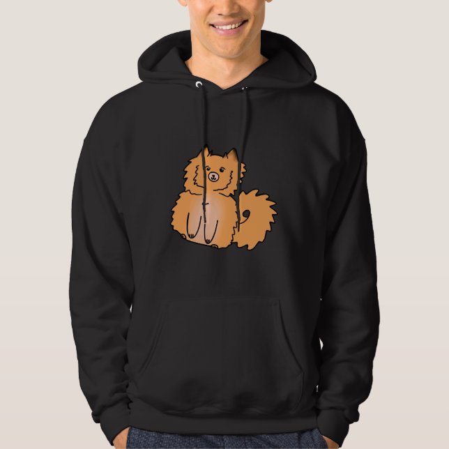 Veste À Capuche Chien chiot de Poméranie 3 (Devant)