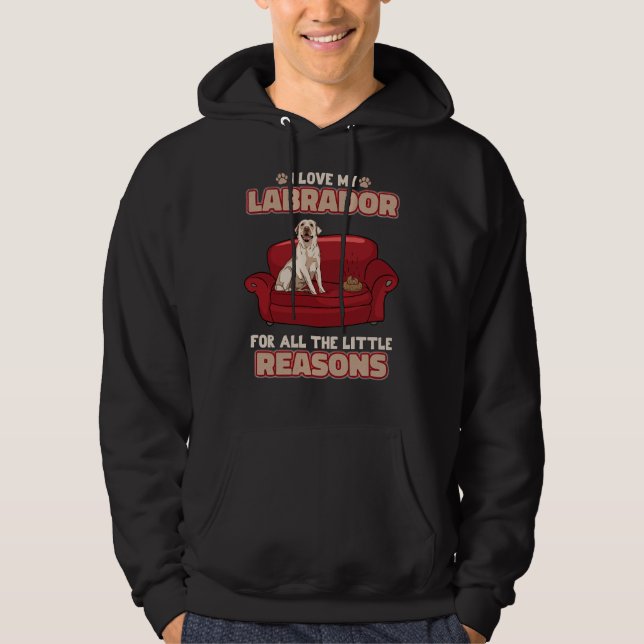Veste À Capuche Chien chiot du Labrador Retriever (Devant)