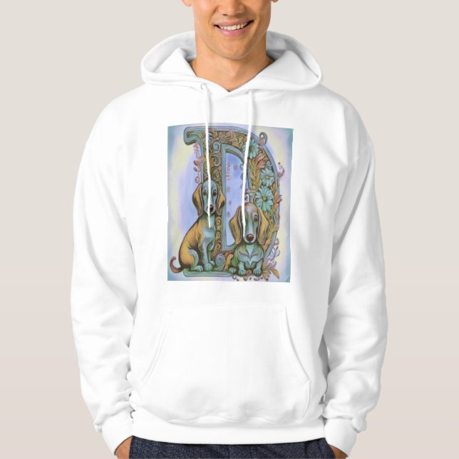 Veste À Capuche Chien D, Alfabet (Devant)