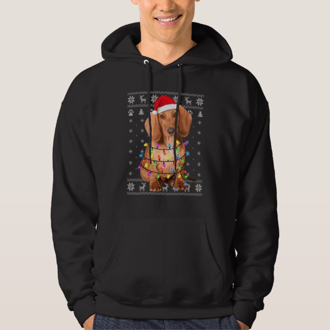 Veste À Capuche Chien Dachshund 2 (Devant)