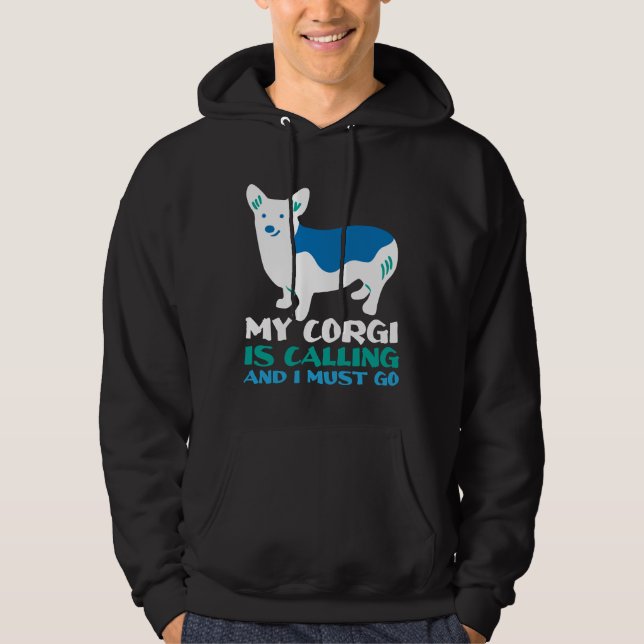 Veste À Capuche Chien de Corgi 1044 (Devant)