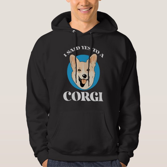 Veste À Capuche Chien de Corgi essentiel (Devant)