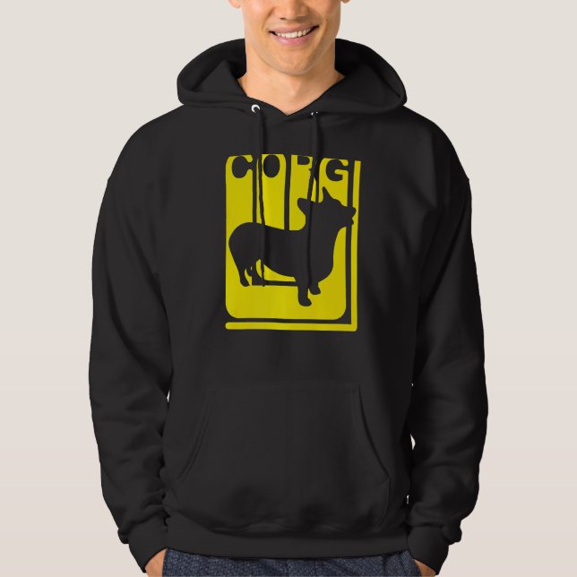Veste À Capuche Chien de Corgi Funny (Devant)