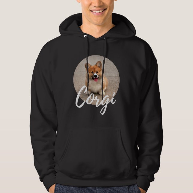 Veste À Capuche Chien de Corgi T (Devant)