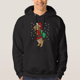 Veste À Capuche Chien de Noël Chien mignon Chiens Wiener Noël