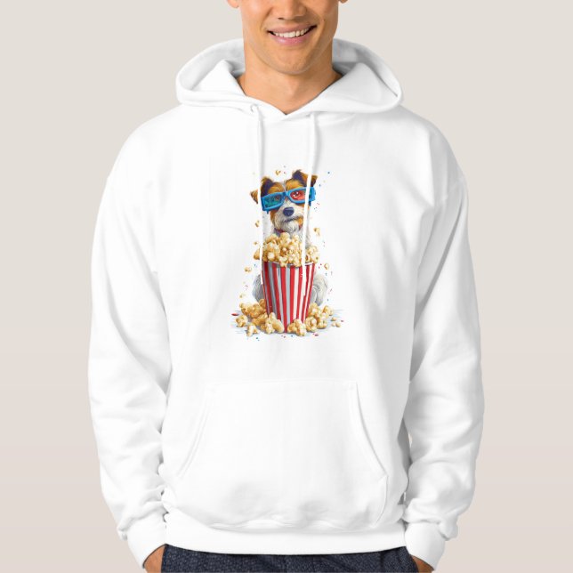 Veste À Capuche Chien de soirée cinéma Popcorn Pup (Devant)