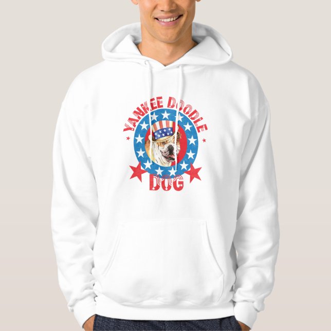 Veste À Capuche Chien de taule patriotique (Devant)