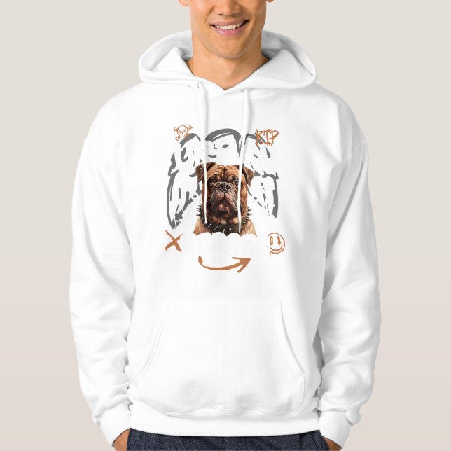 Veste À Capuche Chien des Héros Urbains (Devant)