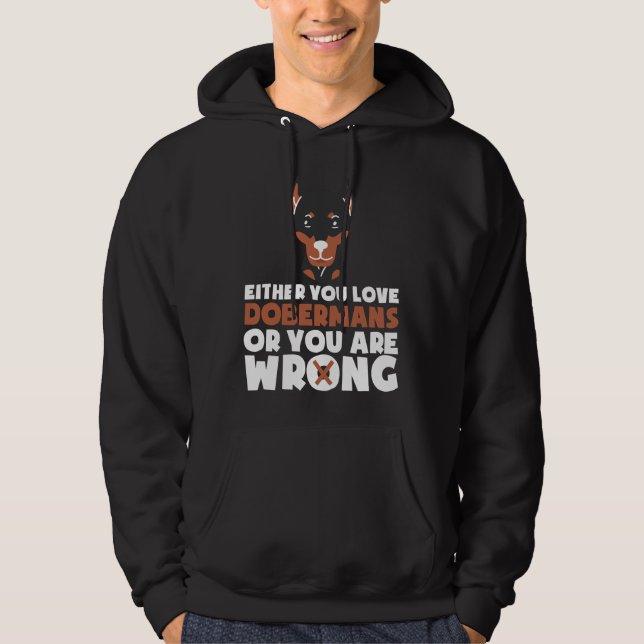 Veste À Capuche Chien Doberman 998 (Devant)