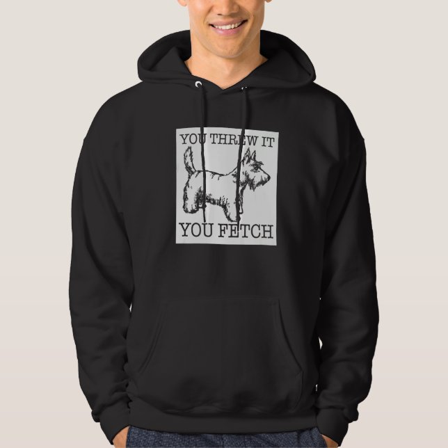 Veste À Capuche Chien écossais de Terrier (Devant)