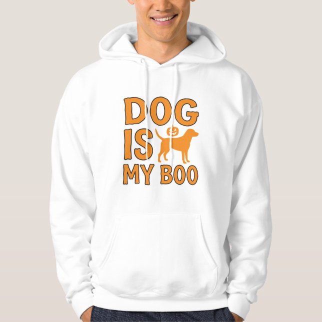 Veste À Capuche Chien Est Mon Boo Halloween Chien (Devant)