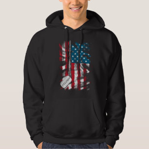 Veste À Capuche Chien militaire personnalisé Tags USA Drapeau