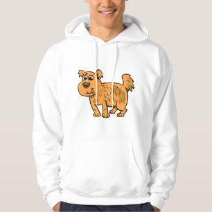 Veste À Capuche Chien orange débraillé