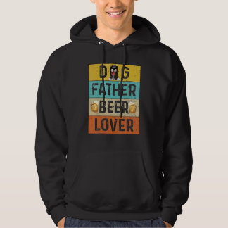 Veste À Capuche Chien père Bière Chien papa Boire Fête des pères
