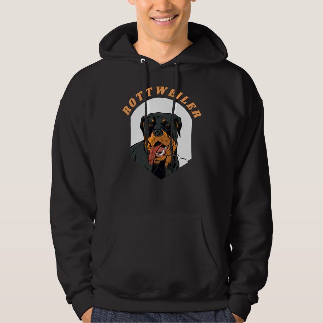 Veste À Capuche Chien Rottweiler Rotti (Devant)