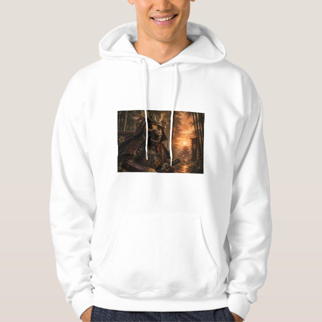 Veste À Capuche chien samouraï (Devant)