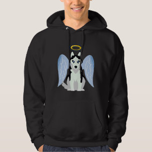 Veste À Capuche Chien Sibérien Husky Bleu