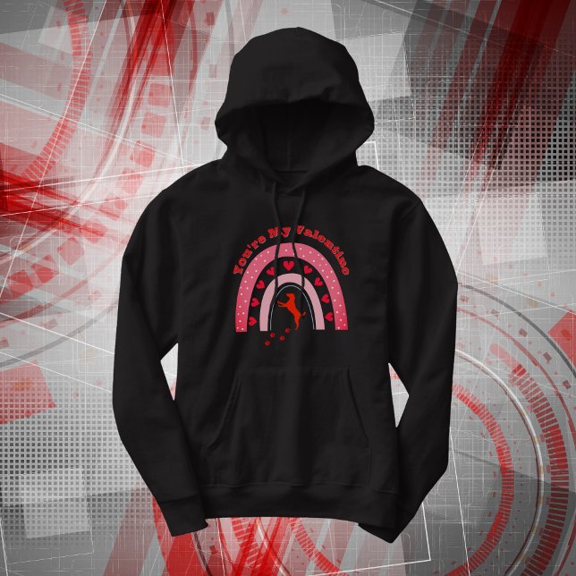 Veste À Capuche Chien Valentine - Tu es ma Saint Valentin | (Créateur téléchargé)