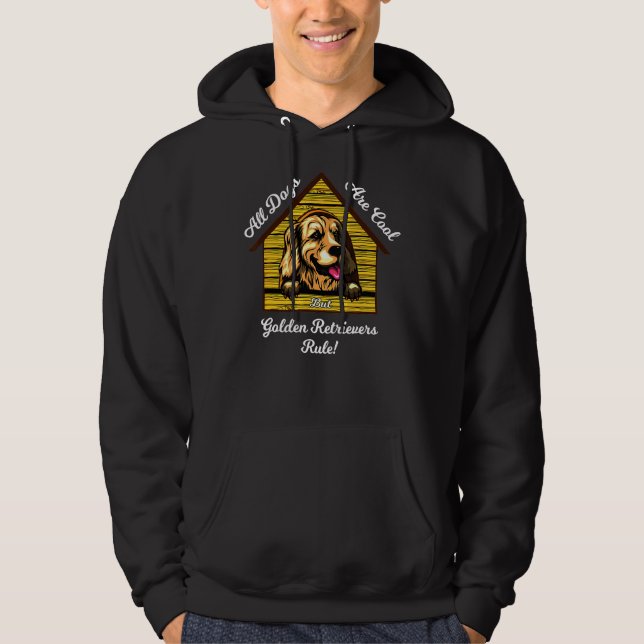 Veste À Capuche Chiens sont Cool Golden Retriever (Devant)