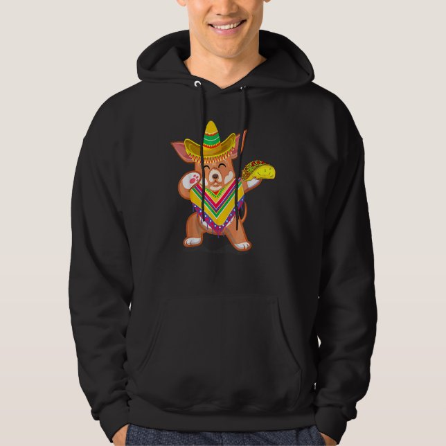 Veste À Capuche Chihuahua Cinco De Mayo Poncho Som (Devant)